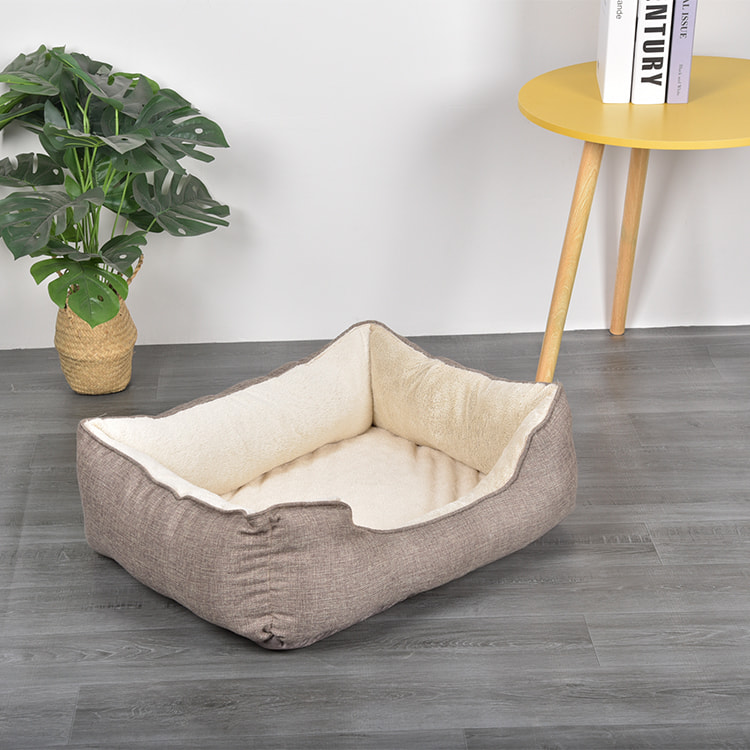 TOP-11601 Multi-Color Orthopedic Warming Square Pet Bed