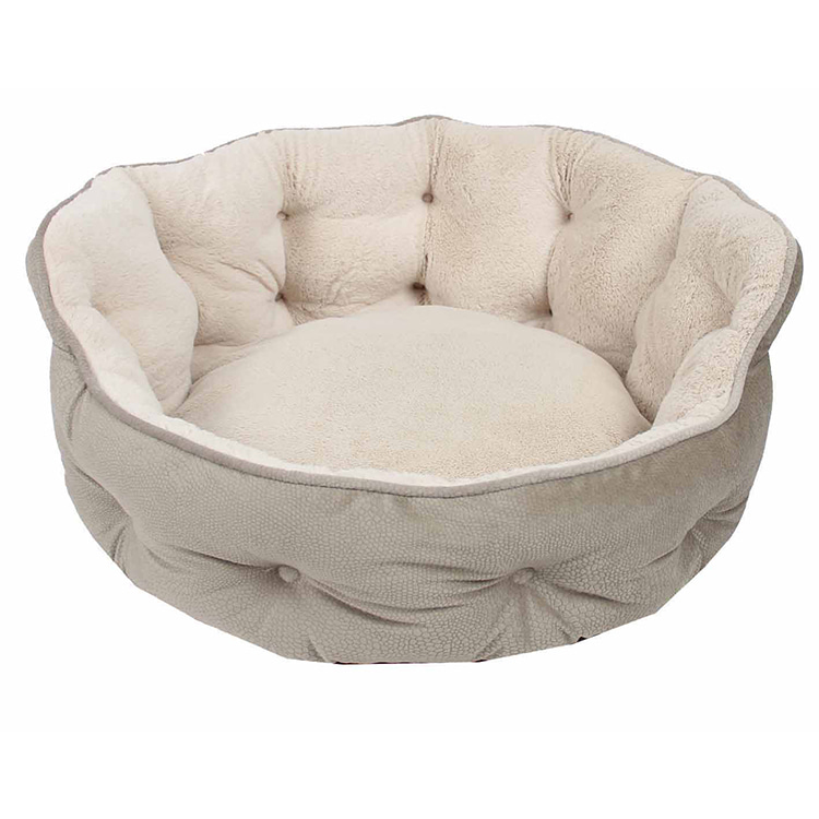 TOP-13118 Breathable Indoor Soft Round Cuddler Pet Bed