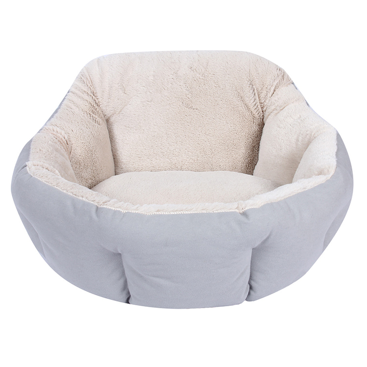 TOP-18479 Round Plush Slip-Resistant Dog Cuddler Bed