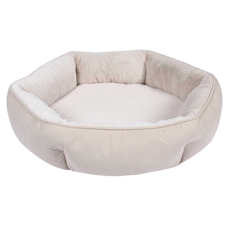 TOP-18484 Solid Color Soft Orthopedic Calming Dog Bed