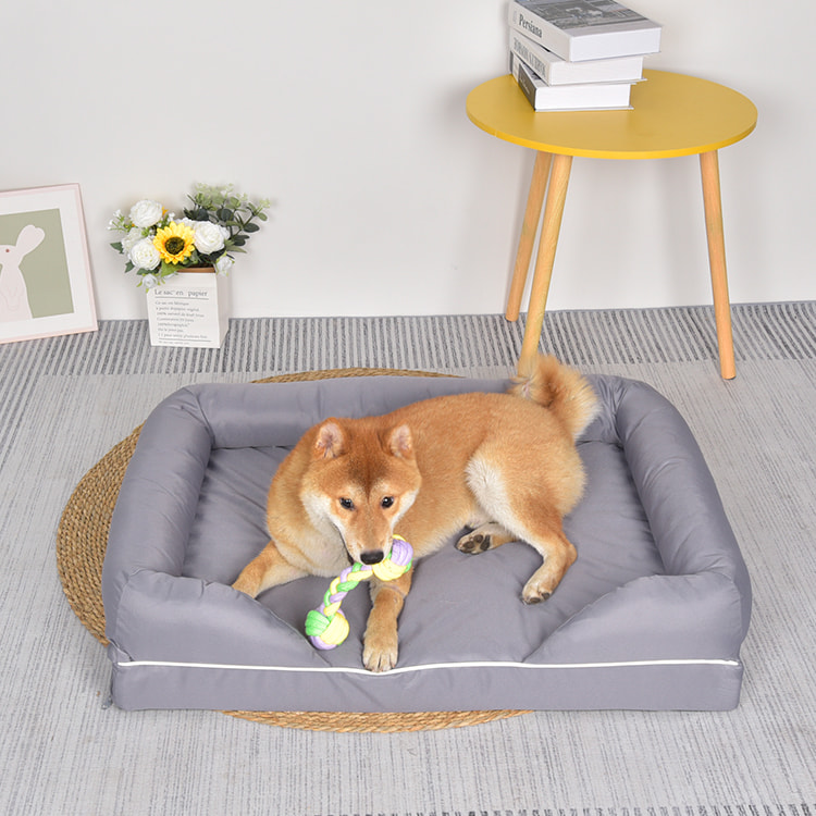 TOP-19817 Solid Memory Foam Orthopedic Sofa Dog Bed